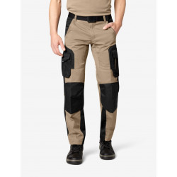 Florian, werkbroek, beige-zwart Florian, werkbroek, beige-zwart