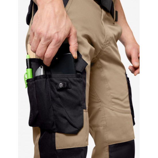 Florian, werkbroek, beige-zwart Florian, werkbroek, beige-zwart