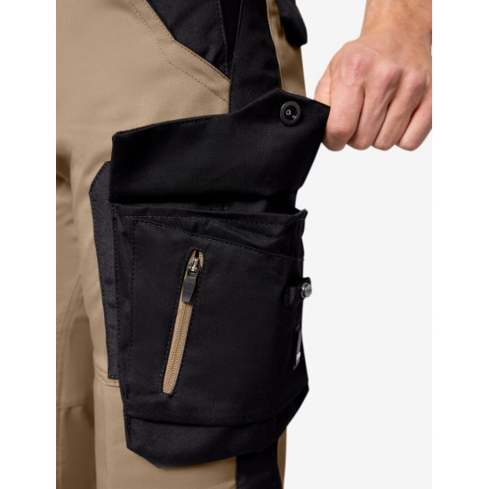 Florian, werkbroek, beige-zwart Florian, werkbroek, beige-zwart