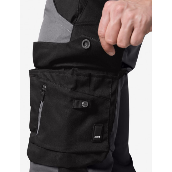 Florian, werkbroek, grijs-zwart Florian, werkbroek, grijs-zwart