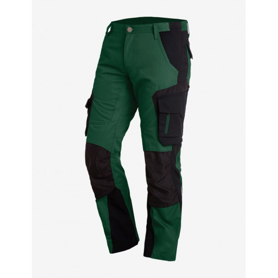 Florian, werkbroek, groen-zwart