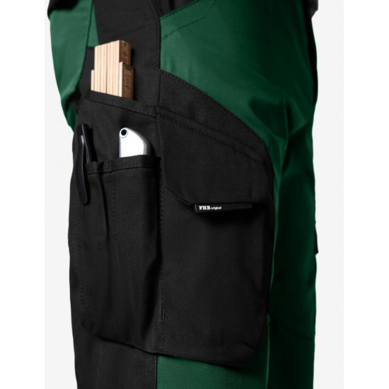 Florian, werkbroek, groen-zwart