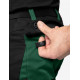 Florian, werkbroek, groen-zwart
