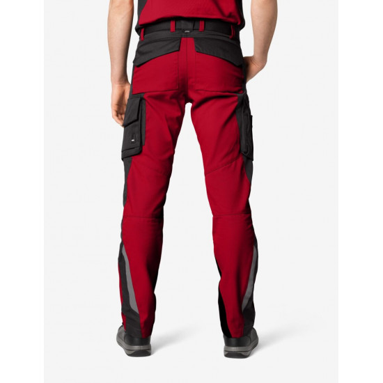 Florian, werkbroek, rood-zwart