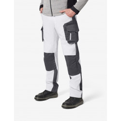 Florian, werkbroek, wit-antraciet Florian, werkbroek, wit-antraciet
