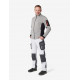Florian, werkbroek, wit-antraciet