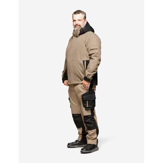Georg, werkjas, beige-zwart Georg, werkjas, beige-zwart