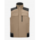 Hauke, bodywarmer, beige-zwart Hauke, bodywarmer, beige-zwart