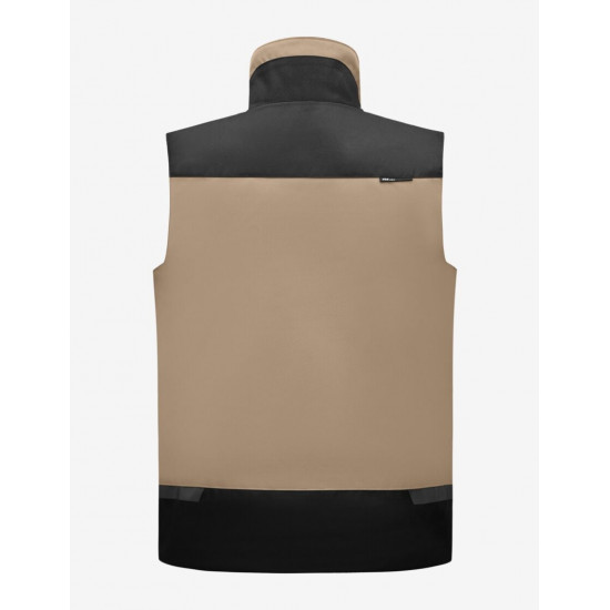 Hauke, bodywarmer, beige-zwart Hauke, bodywarmer, beige-zwart