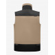 Hauke, bodywarmer, beige-zwart Hauke, bodywarmer, beige-zwart