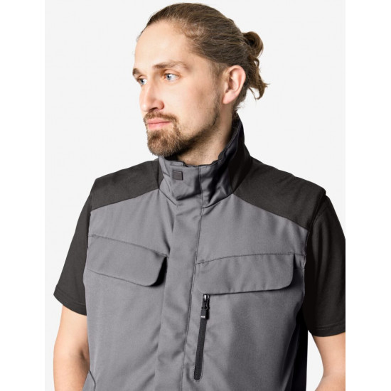 Hauke, bodywarmer, grijs-zwart Hauke, bodywarmer, grijs-zwart