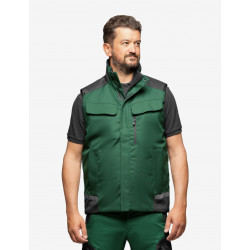 Hauke, bodywarmer, groen-zwart