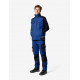 Hauke, bodywarmer, korenblauw-zwart