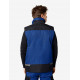 Hauke, bodywarmer, korenblauw-zwart