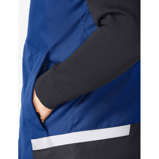 Hauke, bodywarmer, korenblauw-zwart