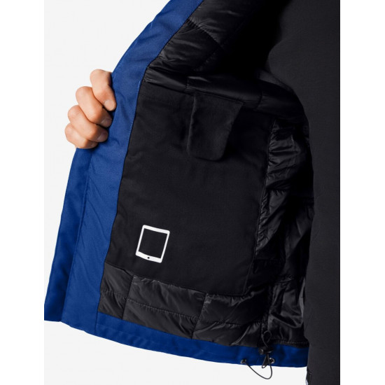 Hauke, bodywarmer, korenblauw-zwart