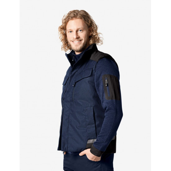 Hauke, bodywarmer, marine-zwart