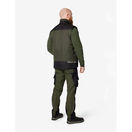 Hauke, bodywarmer, olijf-zwart