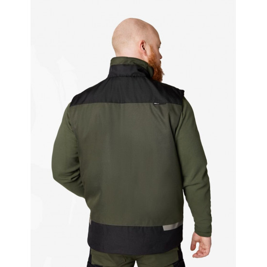Hauke, bodywarmer, olijf-zwart