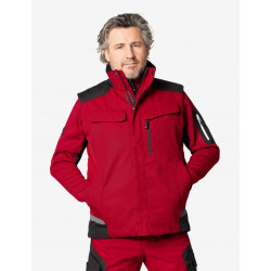 Hauke, bodywarmer, rood-zwart