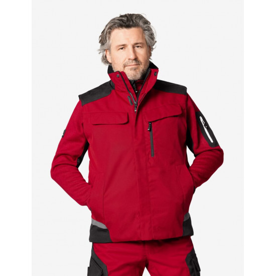 Hauke, bodywarmer, rood-zwart Hauke, bodywarmer, rood-zwart