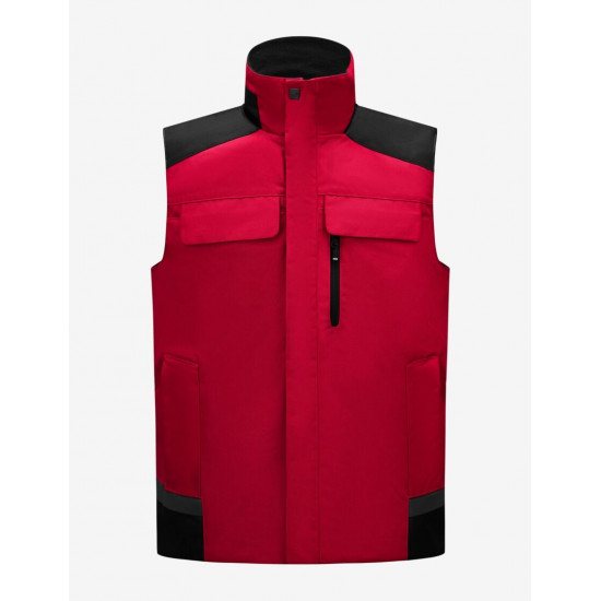 Hauke, bodywarmer, rood-zwart Hauke, bodywarmer, rood-zwart