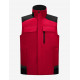 Hauke, bodywarmer, rood-zwart Hauke, bodywarmer, rood-zwart