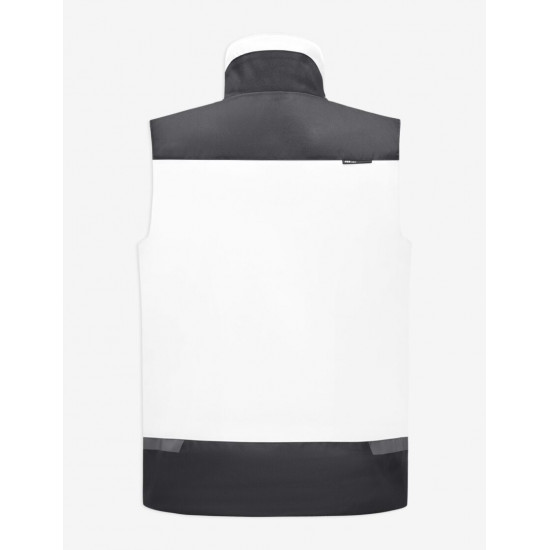Hauke, bodywarmer, wit-antraciet Hauke, bodywarmer, wit-antraciet