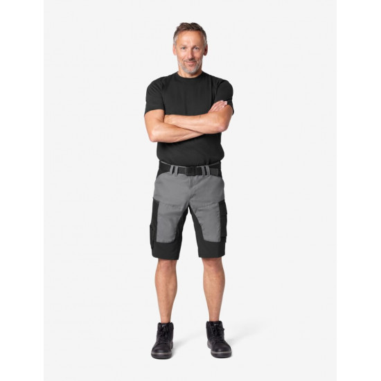 Kim, korte werkbroek, grijs-zwart Kim, korte werkbroek, grijs-zwart