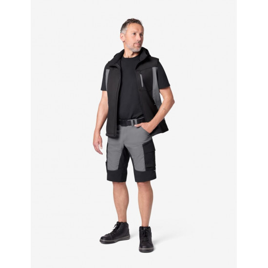 Kim, korte werkbroek, grijs-zwart Kim, korte werkbroek, grijs-zwart