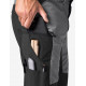 Kim, korte werkbroek, grijs-zwart Kim, korte werkbroek, grijs-zwart