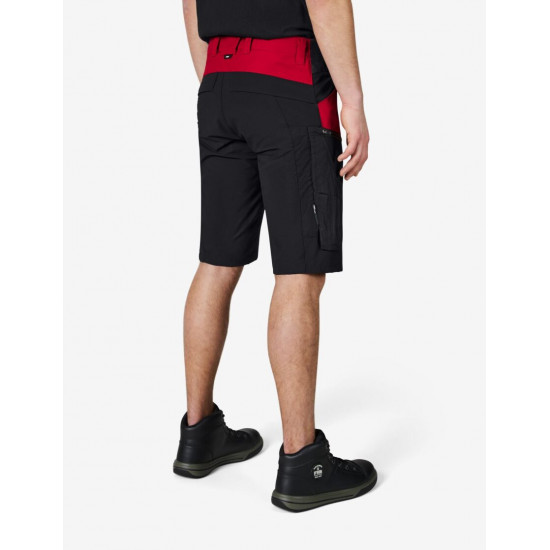 Kim, korte werkbroek, rood-zwart Kim, korte werkbroek, rood-zwart