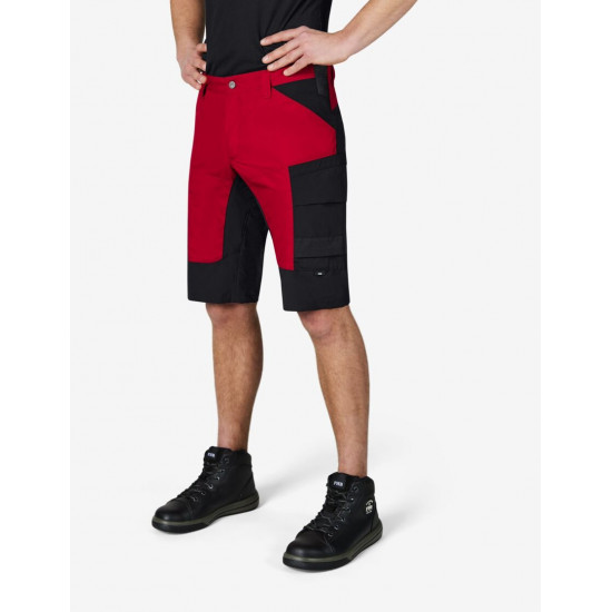 Kim, korte werkbroek, rood-zwart Kim, korte werkbroek, rood-zwart