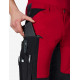 Kim, korte werkbroek, rood-zwart Kim, korte werkbroek, rood-zwart
