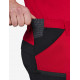Kim, korte werkbroek, rood-zwart Kim, korte werkbroek, rood-zwart