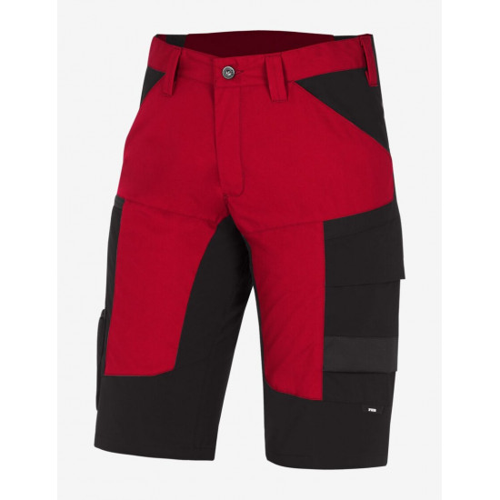 Kim, korte werkbroek, rood-zwart Kim, korte werkbroek, rood-zwart