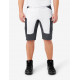 Kim, korte werkbroek, wit-antraciet Kim, korte werkbroek, wit-antraciet