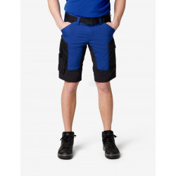 Kim, korte werkbroek, korenblauw-zwart
