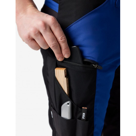 Kim, korte werkbroek, korenblauw-zwart Kim, korte werkbroek, korenblauw-zwart