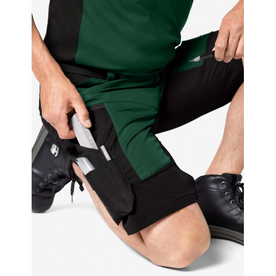 Kim, korte werkbroek, groen-zwart Kim, korte werkbroek, groen-zwart
