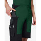 Kim, korte werkbroek, groen-zwart Kim, korte werkbroek, groen-zwart