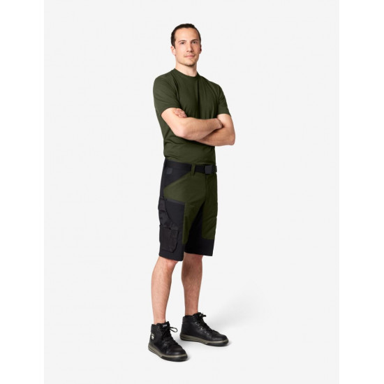 Kim, korte werkbroek, olijf-zwart Kim, korte werkbroek, olijf-zwart