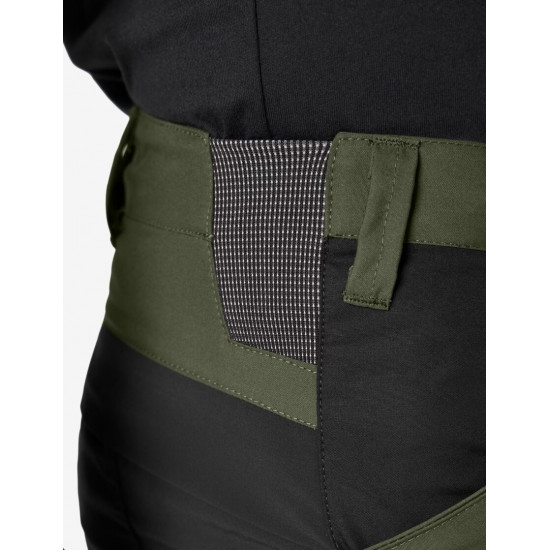 Kim, korte werkbroek, olijf-zwart Kim, korte werkbroek, olijf-zwart
