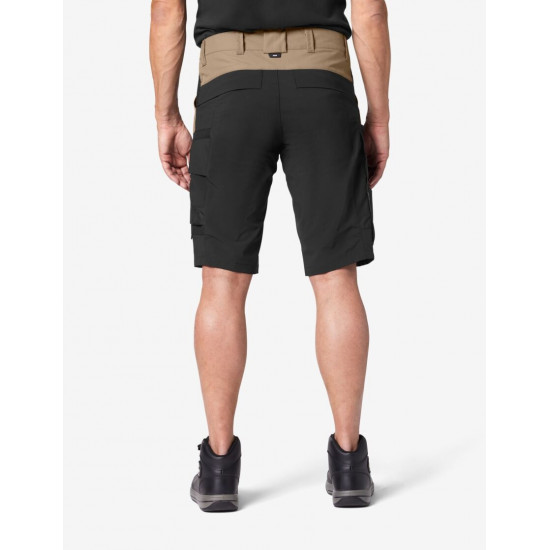 Kim, korte werkbroek, beige-zwart Kim, korte werkbroek, beige-zwart