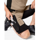 Kim, korte werkbroek, beige-zwart Kim, korte werkbroek, beige-zwart