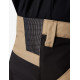 Kim, korte werkbroek, beige-zwart Kim, korte werkbroek, beige-zwart