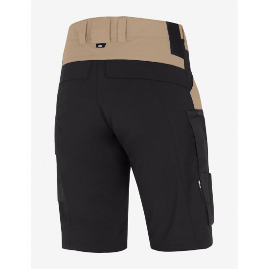 Kim, korte werkbroek, beige-zwart Kim, korte werkbroek, beige-zwart