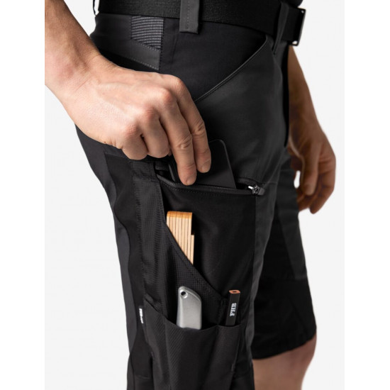 Kim, korte werkbroek, antraciet-zwart Kim, korte werkbroek, antraciet-zwart