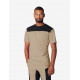 Knut, T-shirt, beige-zwart