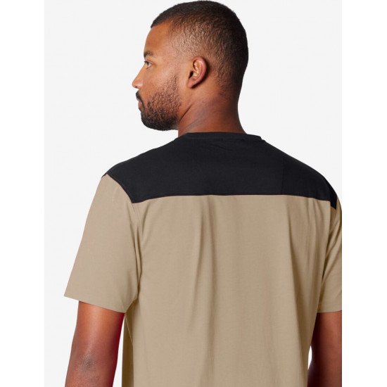 Knut, T-shirt, beige-zwart
